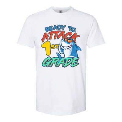 Ready To Attack 1st Grade Shark Softstyle CVC T-Shirt