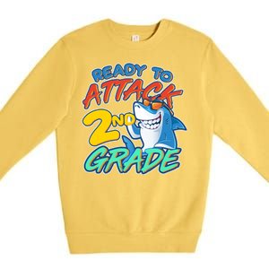 Ready to Attack 2nd Grade Shark Premium Crewneck Sweatshirt