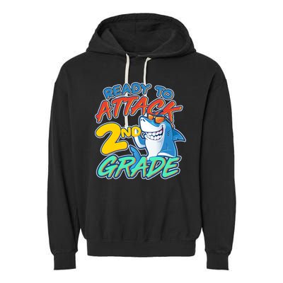 Ready to Attack 2nd Grade Shark Garment-Dyed Fleece Hoodie