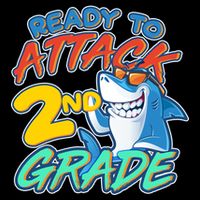 Ready to Attack 2nd Grade Shark Impact Tech Backpack