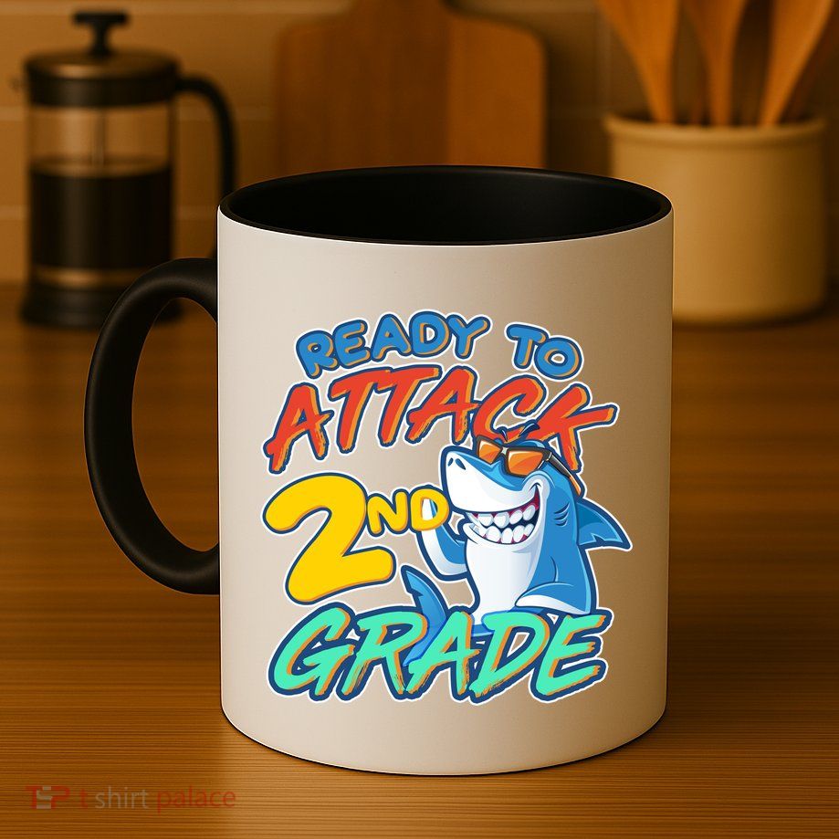 Ready to Attack 2nd Grade Shark Mug