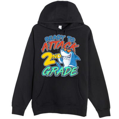 Ready to Attack 2nd Grade Shark Premium Pullover Hoodie