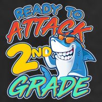 Ready to Attack 2nd Grade Shark Trucker Hat
