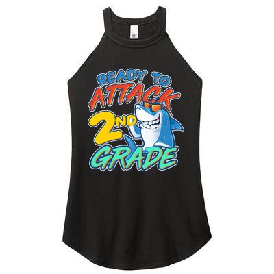 Ready to Attack 2nd Grade Shark Women's Perfect Tri Rocker Tank