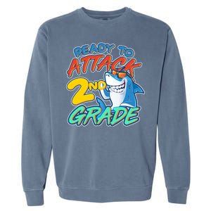 Ready to Attack 2nd Grade Shark Garment-Dyed Sweatshirt