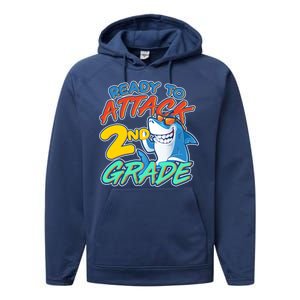 Ready to Attack 2nd Grade Shark Performance Fleece Hoodie