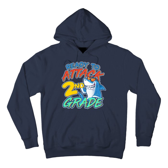 Ready to Attack 2nd Grade Shark Hoodie