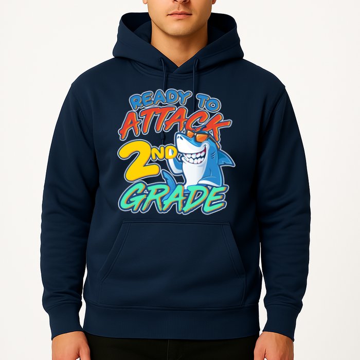 Ready to Attack 2nd Grade Shark Hoodie