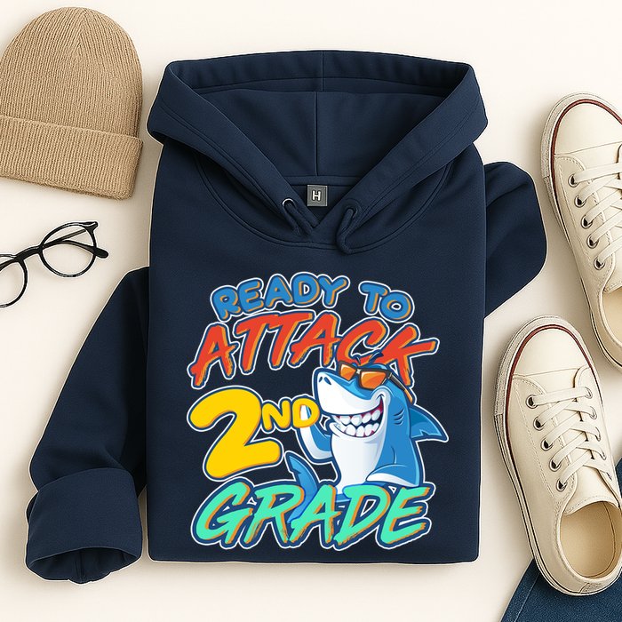 Ready to Attack 2nd Grade Shark Hoodie