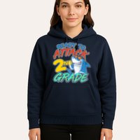 Ready to Attack 2nd Grade Shark Hoodie
