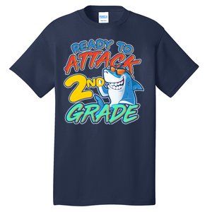 Ready to Attack 2nd Grade Shark Tall T-Shirt