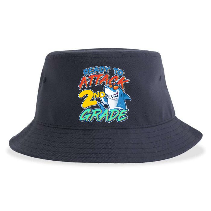 Ready to Attack 2nd Grade Shark Sustainable Bucket Hat