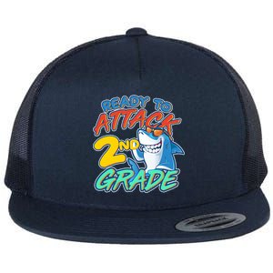 Ready to Attack 2nd Grade Shark Flat Bill Trucker Hat