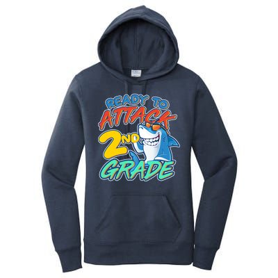 Ready to Attack 2nd Grade Shark Women's Pullover Hoodie