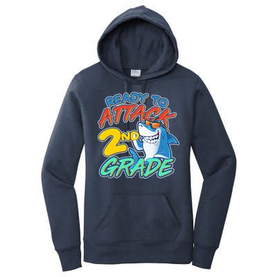 Ready to Attack 2nd Grade Shark Women's Pullover Hoodie