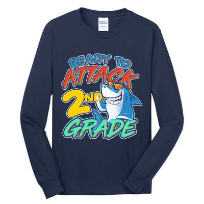 Ready to Attack 2nd Grade Shark Tall Long Sleeve T-Shirt