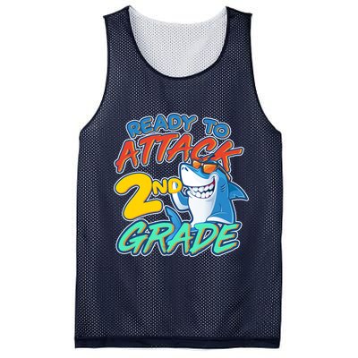 Ready to Attack 2nd Grade Shark Mesh Reversible Basketball Jersey Tank