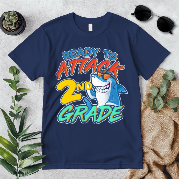 Ready to Attack 2nd Grade Shark Premium T-Shirt