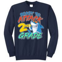 Ready to Attack 2nd Grade Shark Tall Sweatshirt