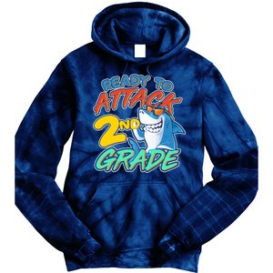 Ready to Attack 2nd Grade Shark Tie Dye Hoodie