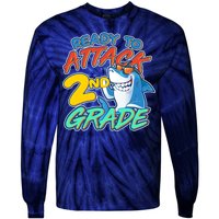 Ready to Attack 2nd Grade Shark Tie-Dye Long Sleeve Shirt