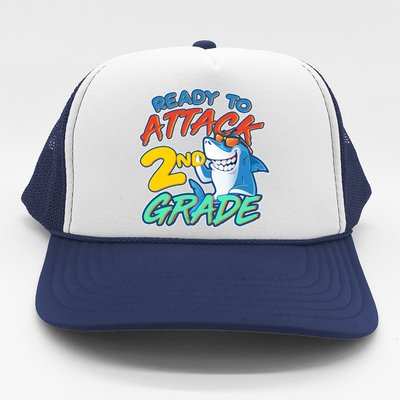 Ready to Attack 2nd Grade Shark Trucker Hat