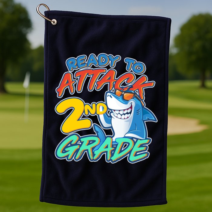 Ready to Attack 2nd Grade Shark Golf Towel