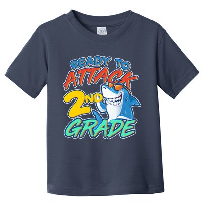Ready to Attack 2nd Grade Shark Toddler T-Shirt
