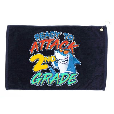 Ready to Attack 2nd Grade Shark Grommeted Golf Towel