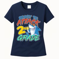 Ready to Attack 2nd Grade Shark Womens T-Shirt