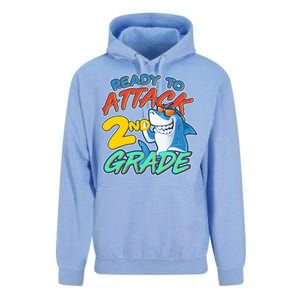 Ready to Attack 2nd Grade Shark Unisex Surf Hoodie