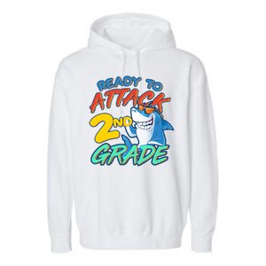 Ready to Attack 2nd Grade Shark Garment-Dyed Fleece Hoodie