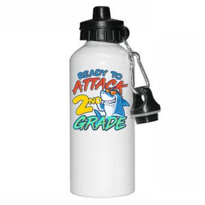 Ready to Attack 2nd Grade Shark Aluminum Water Bottle