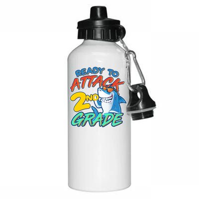 Ready to Attack 2nd Grade Shark Aluminum Water Bottle 