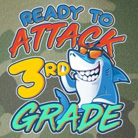 Ready To Attack 3rd Grade Shark Legacy Tie Dye Trucker Hat