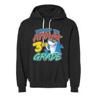 Ready To Attack 3rd Grade Shark Garment-Dyed Fleece Hoodie