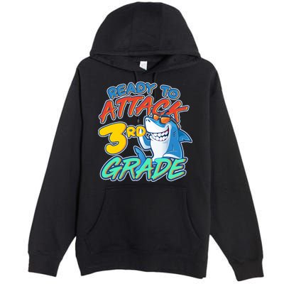 Ready To Attack 3rd Grade Shark Premium Pullover Hoodie