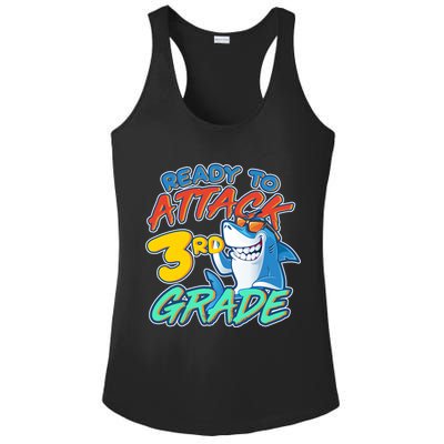 Ready To Attack 3rd Grade Shark Ladies PosiCharge Competitor Racerback Tank