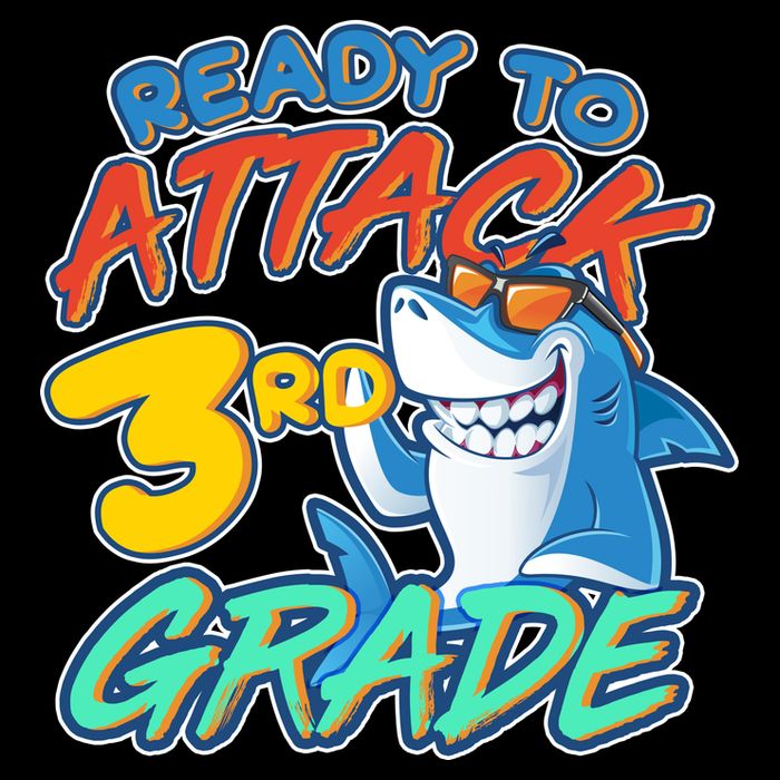 Ready To Attack 3rd Grade Shark 16oz Travel Tumbler
