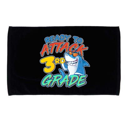 Ready To Attack 3rd Grade Shark Microfiber Hand Towel