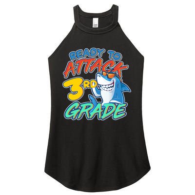 Ready To Attack 3rd Grade Shark Women's Perfect Tri Rocker Tank