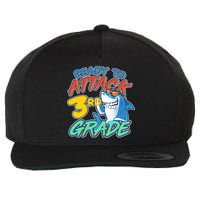 Ready To Attack 3rd Grade Shark Wool Snapback Cap