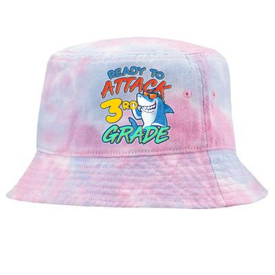 Ready To Attack 3rd Grade Shark Tie-Dyed Bucket Hat