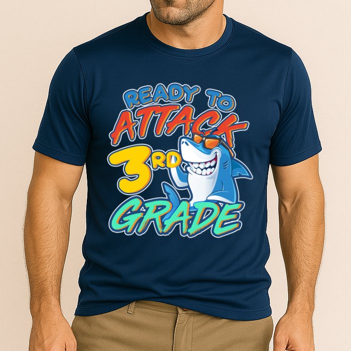 Ready To Attack 3rd Grade Shark Performance Shirt