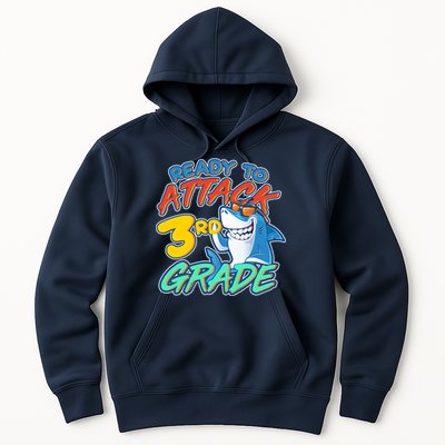 Ready To Attack 3rd Grade Shark Hoodie