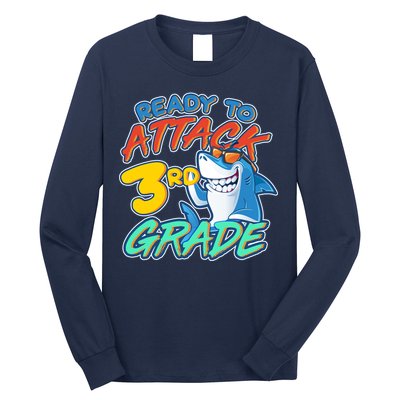 Ready To Attack 3rd Grade Shark Long Sleeve Shirt