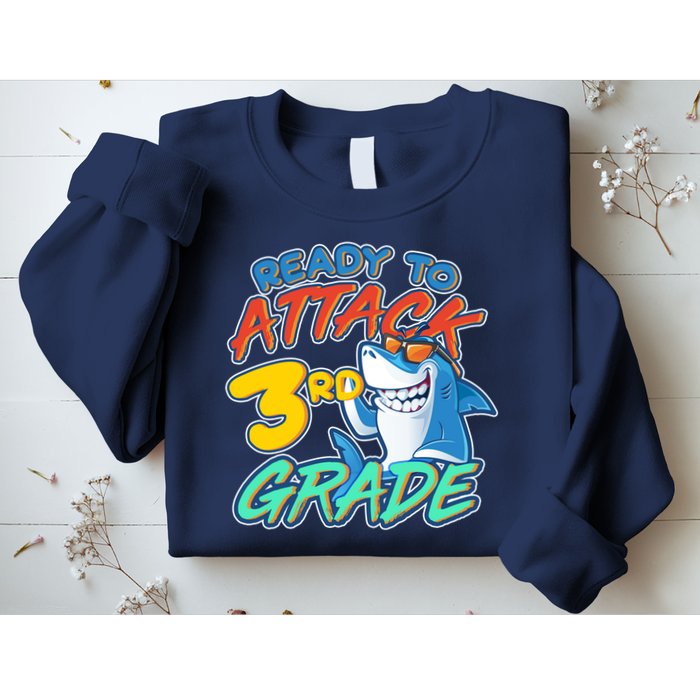 Ready To Attack 3rd Grade Shark Sweatshirt