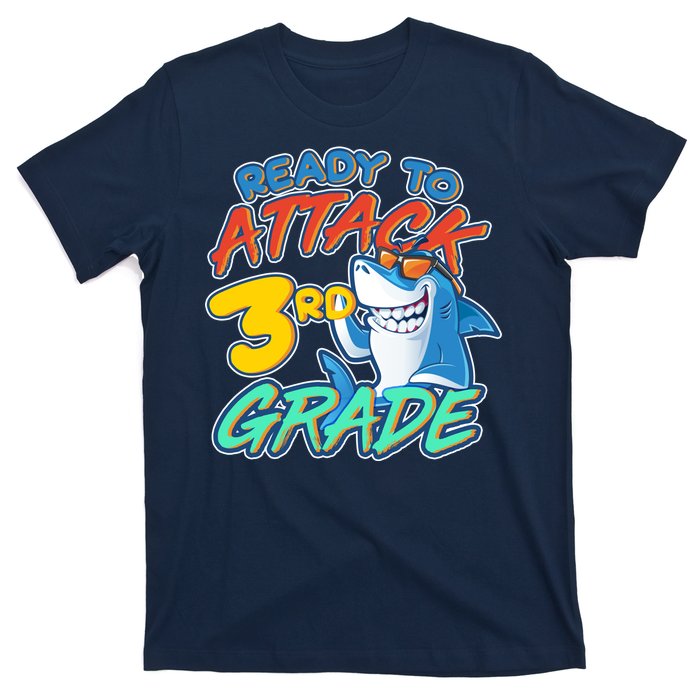 Ready To Attack 3rd Grade Shark T-Shirt