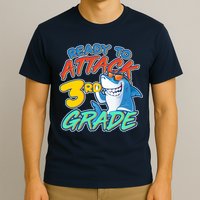 Ready To Attack 3rd Grade Shark T-Shirt