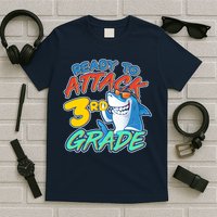 Ready To Attack 3rd Grade Shark T-Shirt